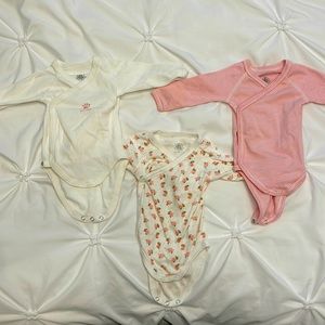 Petit bateau onsies long sleeve set of 3